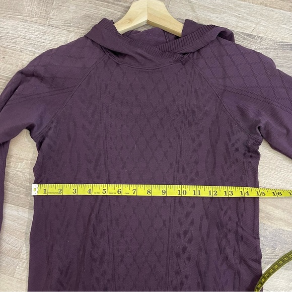 Lululemon | Purple Cable Knit Patterned Athletic Sweater - Picture 8 of 11